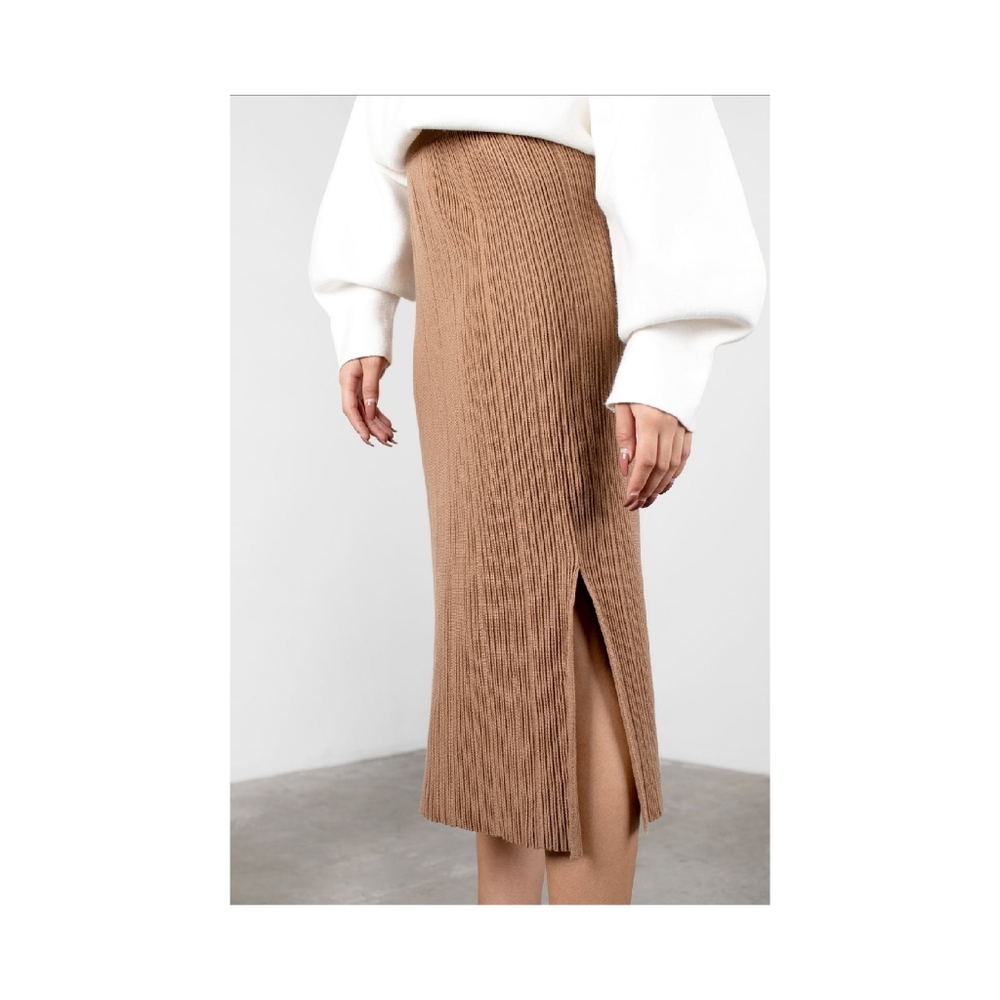 Mod Ref Tan Pencil Skirt
